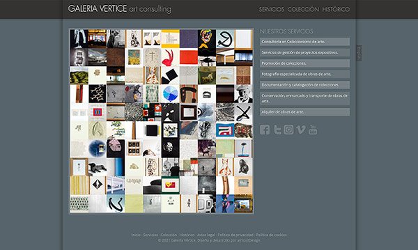 Galería Vertice Art Consulting case image by almostDesign